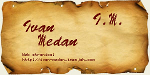 Ivan Medan vizit kartica